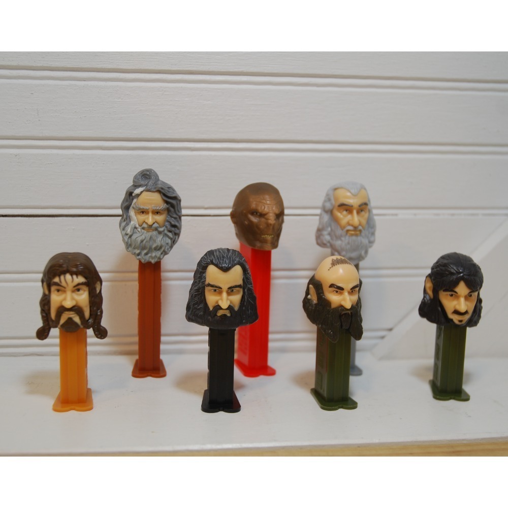 Lord of‎ the Rings PEZ candy Dispensers lot of 7 including Gandalf, an orc